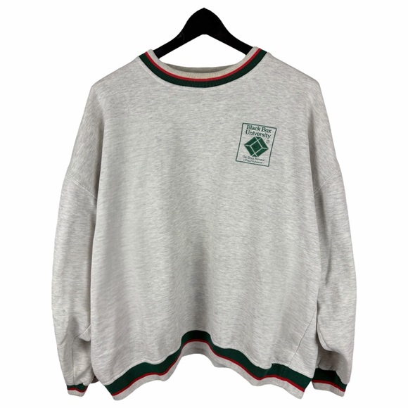 Pickering Other - Vintage 90s Black Box University Tech College Pullover Sweatshirt Size XL